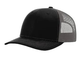 Black mesh trucker cap